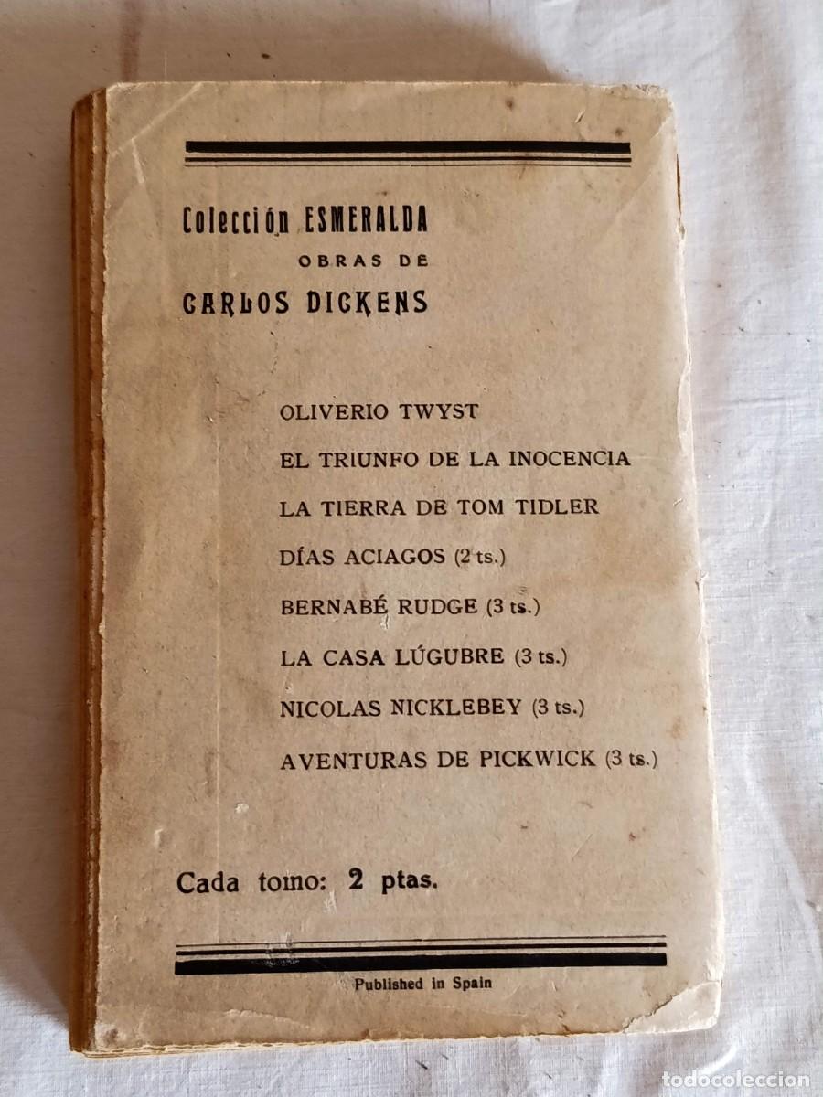 Libros antiguos: 2 libros Charles Dickens colecci&oacute;n esmeralda - Foto 5