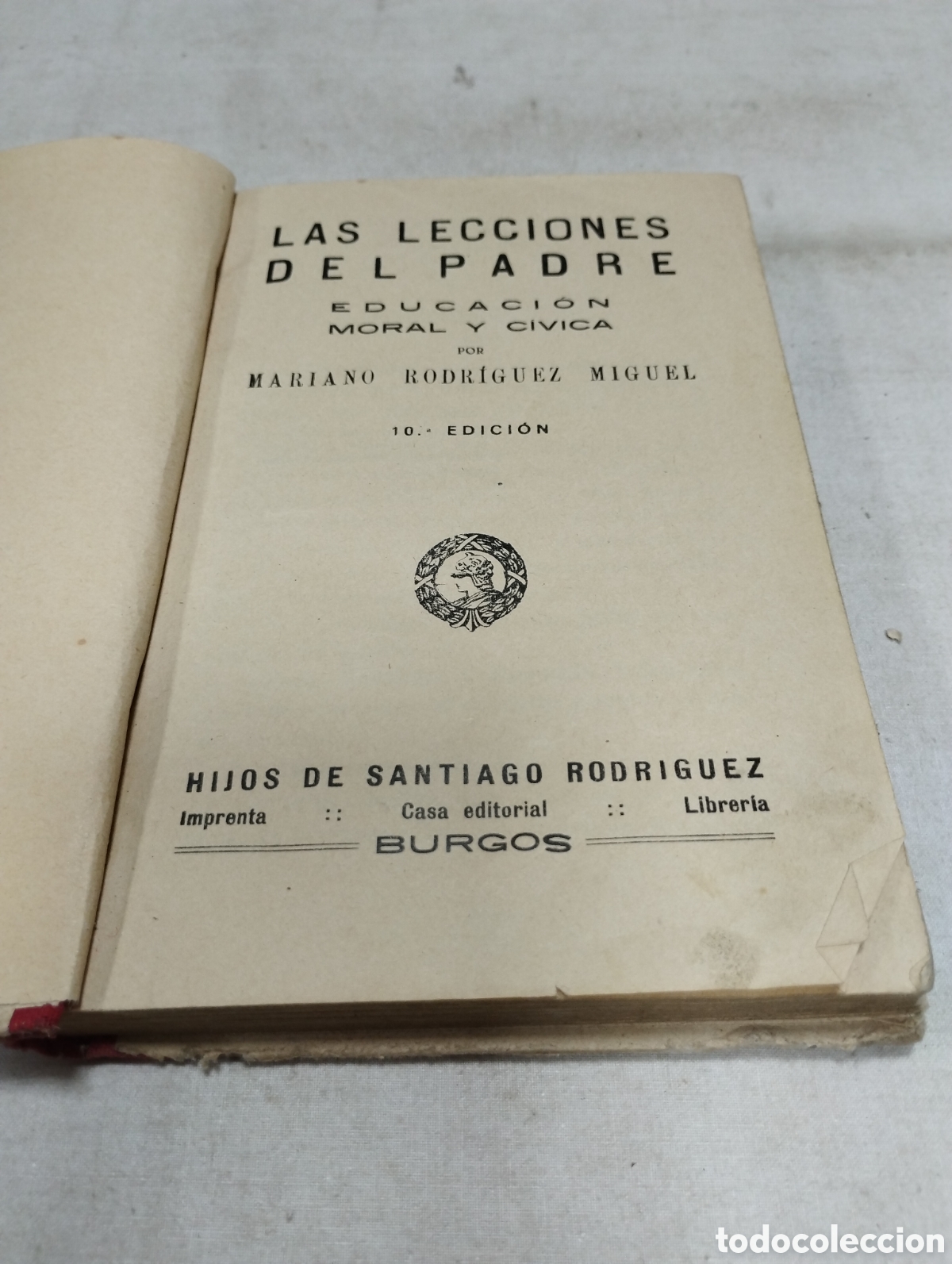 Libros antiguos: Las lecciones del padre. M. Rodr&iacute;guez Miguel - Foto 2