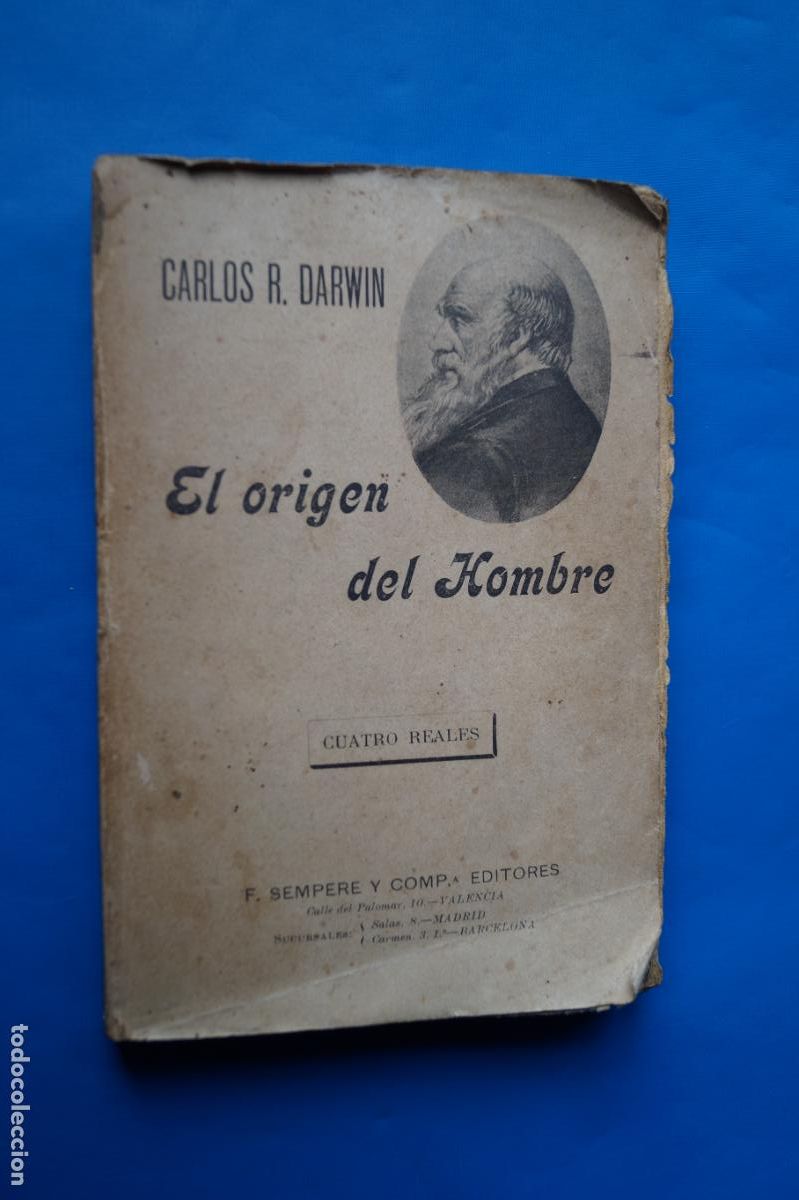 Libros antiguos: EL ORIGEN DEL HOMBRE. CARLOS DARWIN - Foto 1