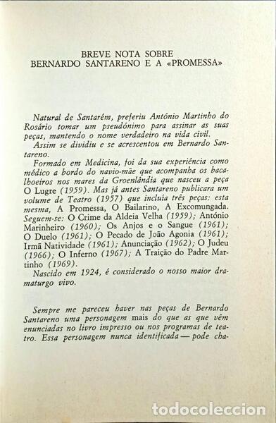 Libros antiguos: SANTARENO. (Bernardo) - A PROMESSA. - Foto 2