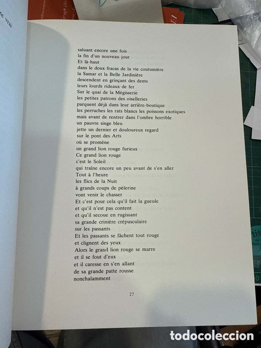 Libros antiguos: PR&Eacute;VERT, Jacques. Oeuvres / aquarelles de Folon - Foto 12