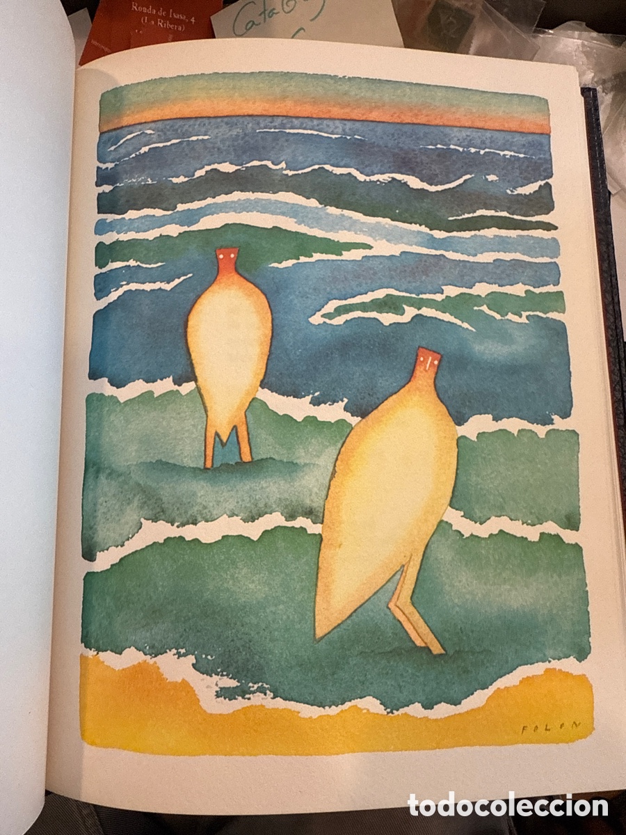 Libros antiguos: PR&Eacute;VERT, Jacques. Oeuvres / aquarelles de Folon - Foto 17