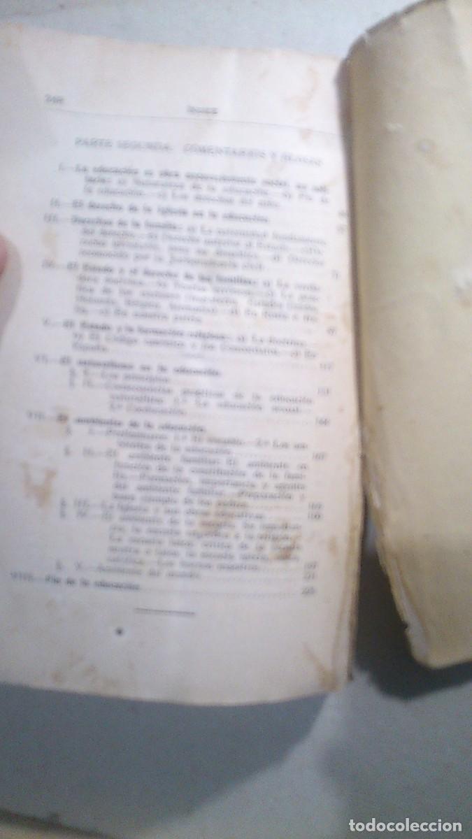 Libros antiguos: LA EDUCACION DE LA JUVENTUD,. COMENTARIOS Y GLOSAS- 1930 - Foto 9
