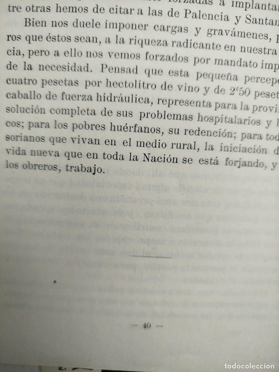 Libros antiguos: Planes comisi&oacute;n gestora y su proyecto diputaci&oacute;n Soria 1937 - Foto 2