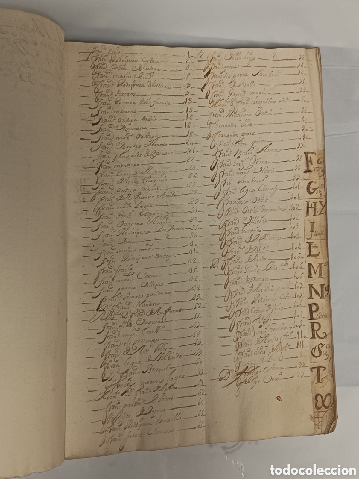 Libros antiguos: Libro manuscrito en pergamino &ndash; &ldquo;Libro de Restos&hellip; A&ntilde;o de 1708&rdquo; &ndash; - Foto 10