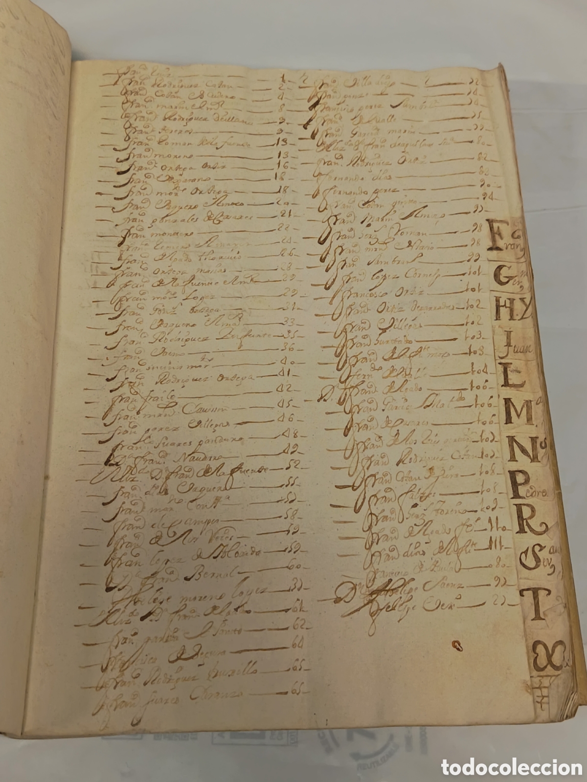Libros antiguos: Libro manuscrito en pergamino &ndash; &ldquo;Libro de Restos&hellip; A&ntilde;o de 1708&rdquo; &ndash; - Foto 11