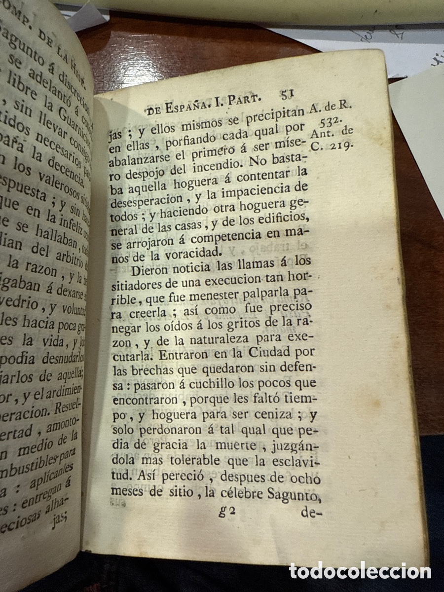 Libros antiguos: DUCHESNE. Compendio de la historia de Espa&ntilde;a (2t.) - Foto 4