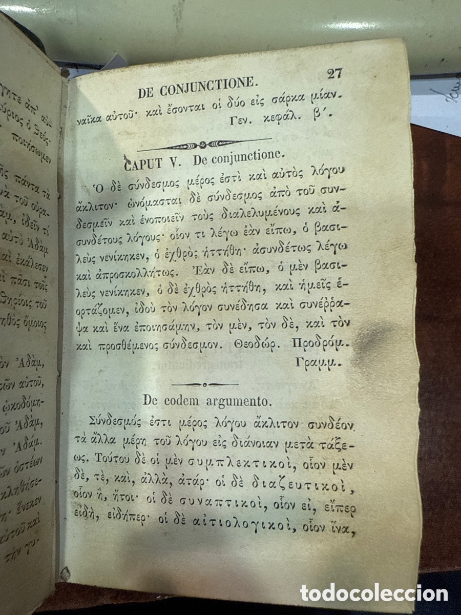 Libros antiguos: BARDON ET GOMEZ DE INITIO, Lazarus. Lectiones graecae - Foto 2