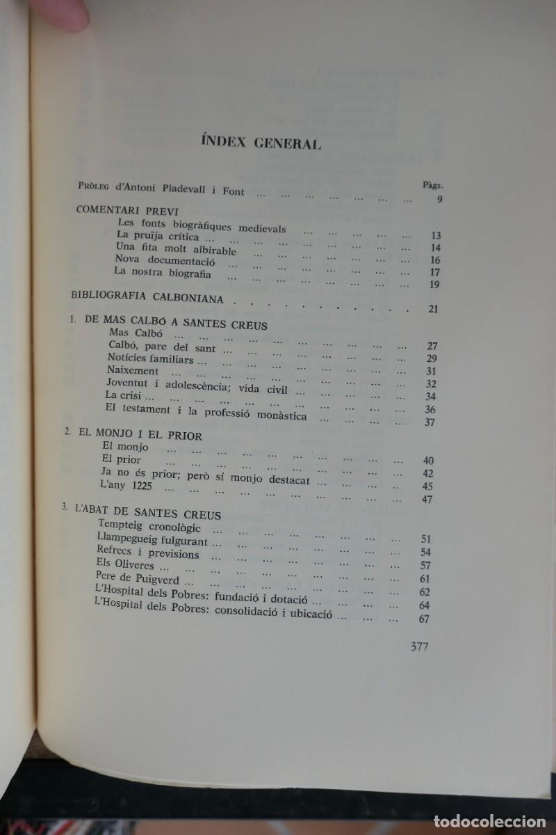 Libros antiguos: SANT BERNAT CALB&Oacute; - EUFEMIA FORT 1979 - Foto 3