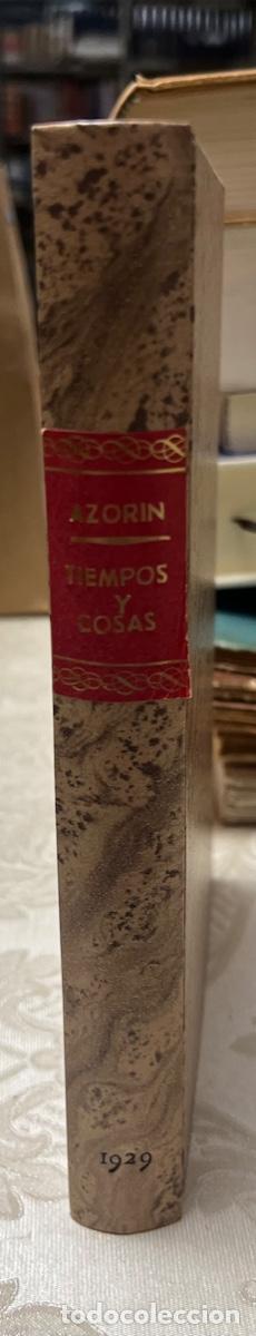 Libros antiguos: Azorin.- Tiempos y cosas. - Foto 1