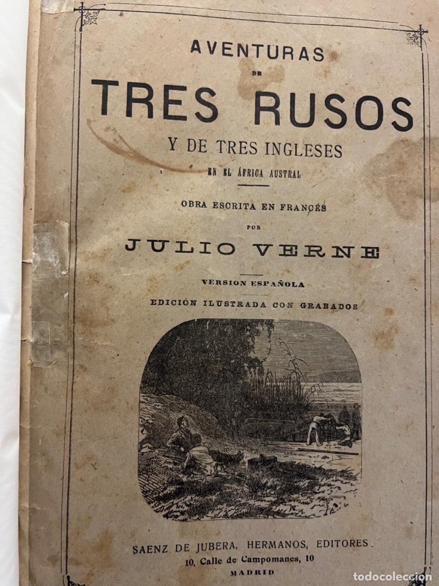 Libros antiguos: Obras de Julio Verne ( Ed. S&aacute;enz de Jubera) - Foto 2