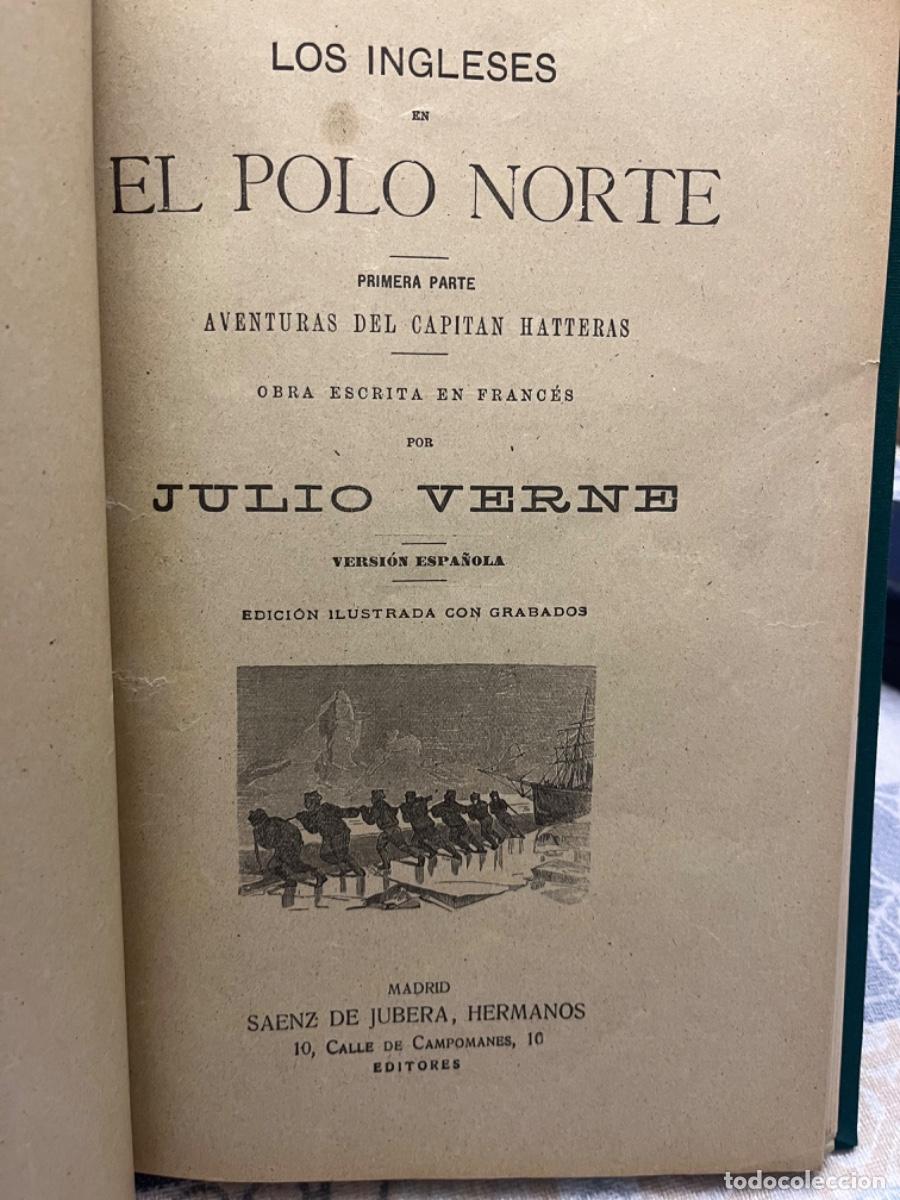 Libros antiguos: Obras de Julio Verne ( Ed. S&aacute;enz de Jubera) - Foto 9