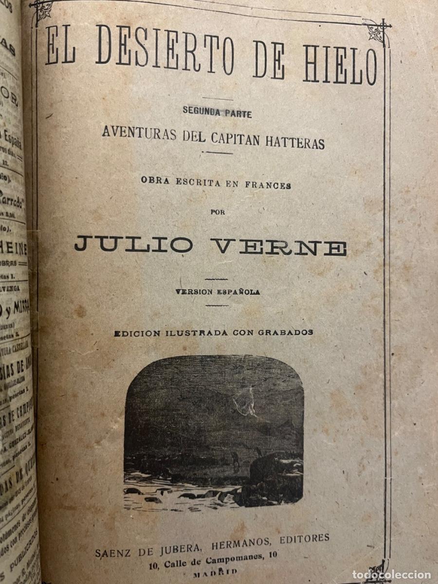 Libros antiguos: Obras de Julio Verne ( Ed. S&aacute;enz de Jubera) - Foto 10