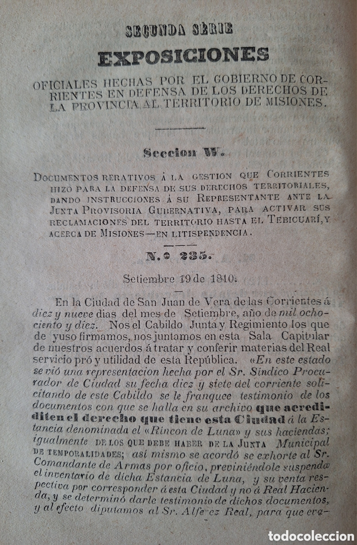 Libros antiguos: COLECCION DE 3 OBRAS DATOS Y DOCUMENTOS REFERENTES A MISIONES COMO INTEGRANTE DE CORRIENTES 1877 - Foto 16