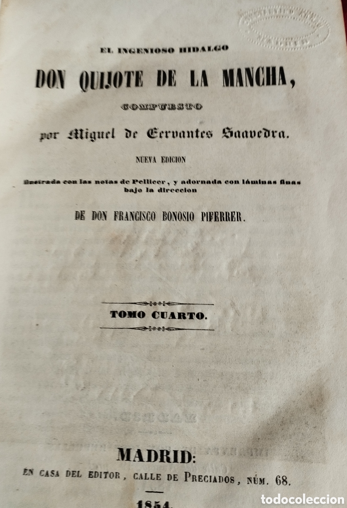 Libros antiguos: Tomos El Quijote 1845. - Foto 8