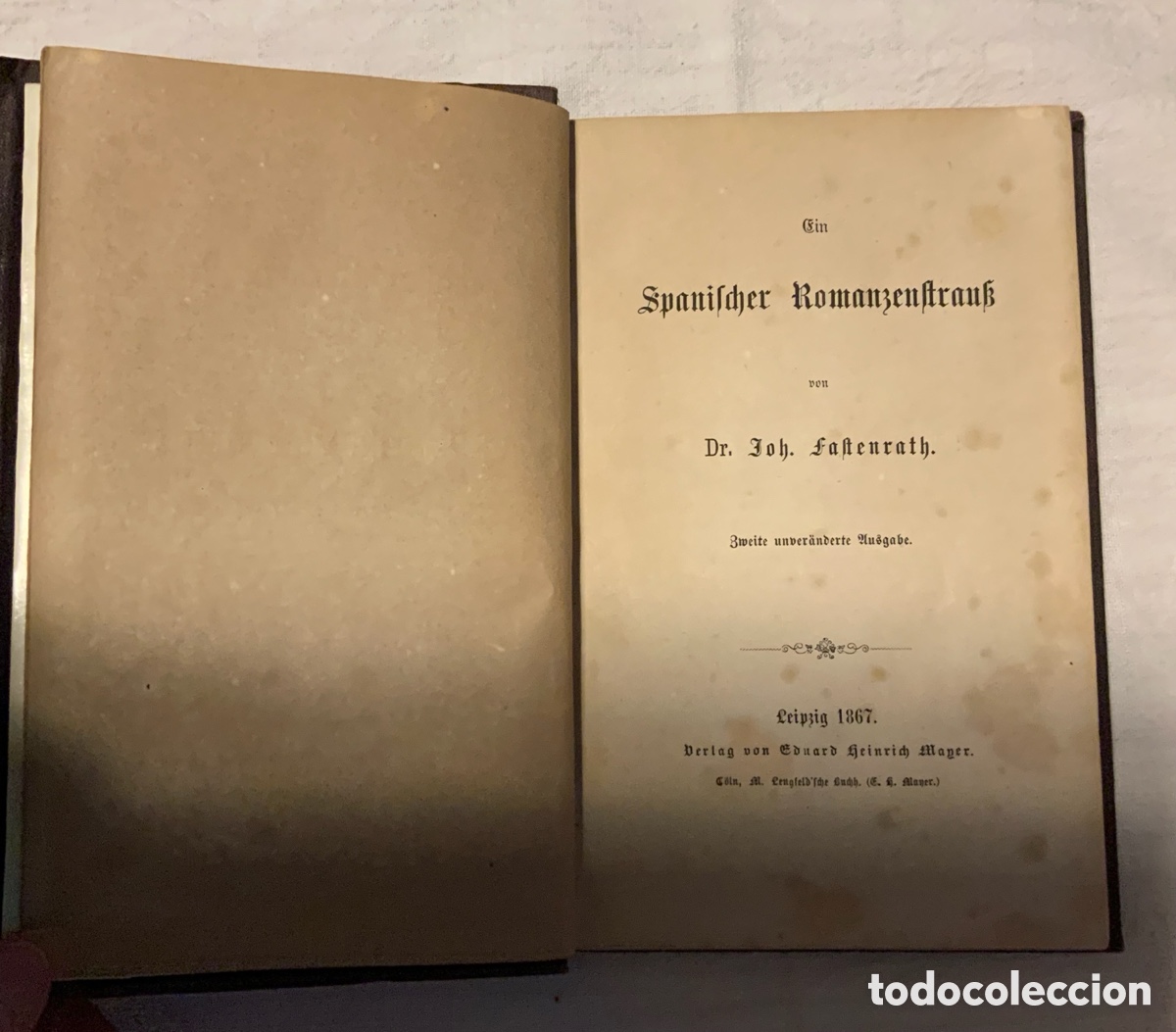 Libros antiguos: Ein Spanischer Romanzenstrau&szlig;. - Foto 3