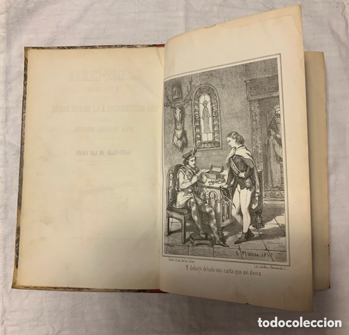Libros antiguos: Saint-Clair de las islas. Isabel Helme. 1857 - Foto 2