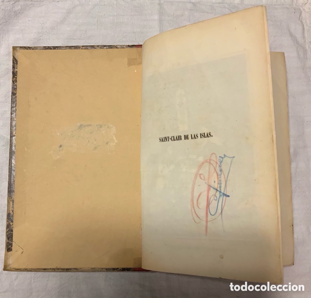 Libros antiguos: Saint-Clair de las islas. Isabel Helme. 1857 - Foto 3