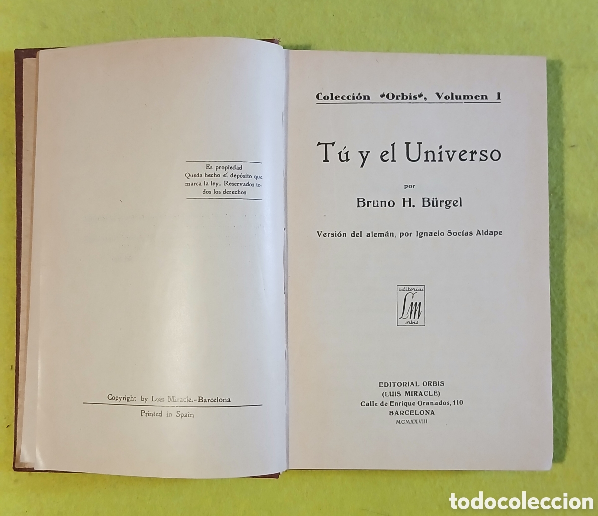 Libros antiguos: Tu y el universo, coleccion orbis - Foto 2