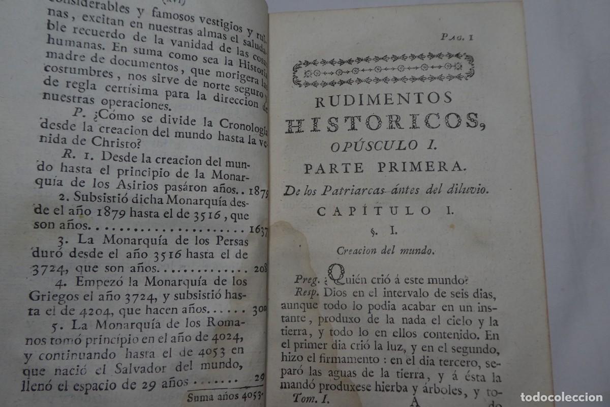 Libros antiguos: Rudimentos Hist&oacute;ricos 1787. - Foto 9