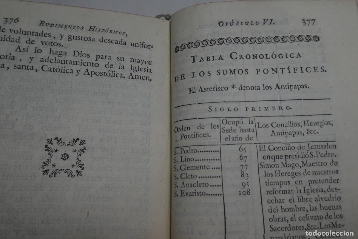 Libros antiguos: Rudimentos Hist&oacute;ricos 1787. - Foto 19
