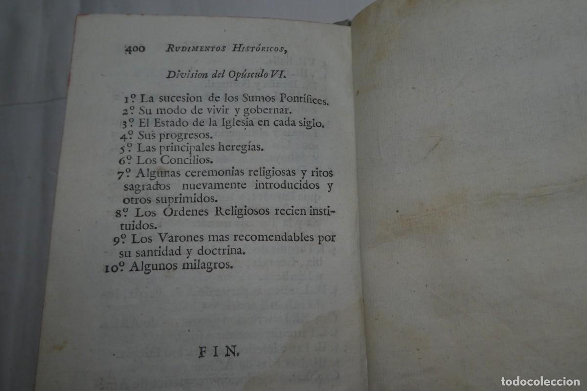 Libros antiguos: Rudimentos Hist&oacute;ricos 1787. - Foto 20