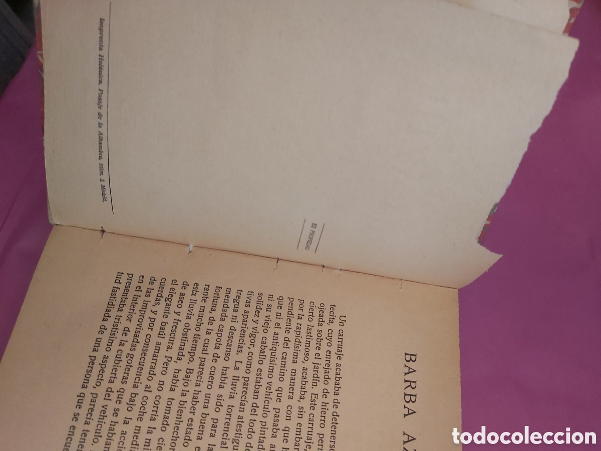 Libros antiguos: BARBA AZUL E. MARLITT MARINELA 1922 - Foto 4