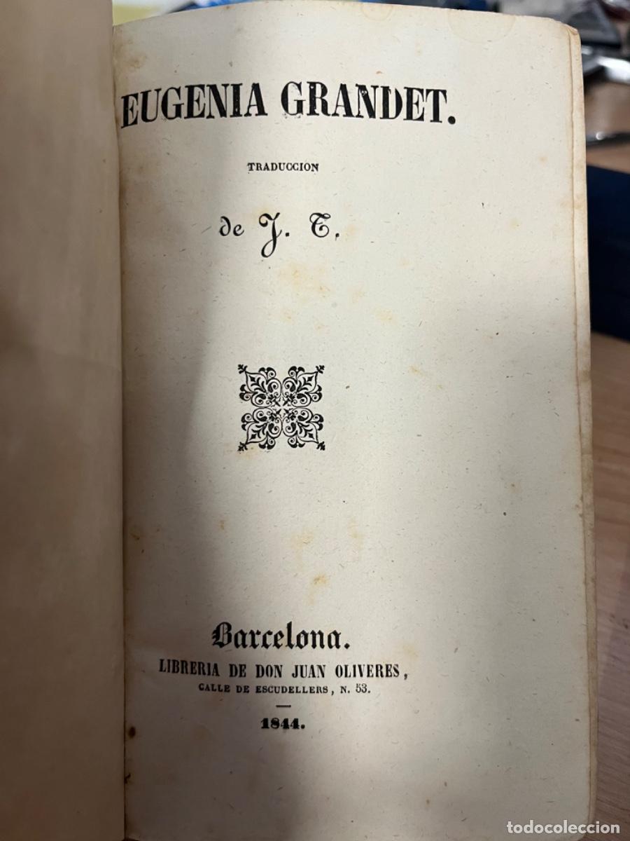 Libros antiguos: Balzac, Honore de.-Eugenia Grandet ( ed. 1844) - Foto 2