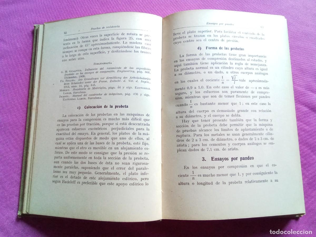 Libros antiguos: ENSAYOS DE MATERIALES.Prof.K.MEMMLER.LABOR .E P 2 3 - Foto 3