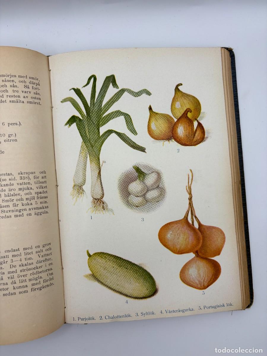 Libros antiguos: Iduns Kokbok - Utgiven Av Elisabeth &Uuml;stman - Libro en Dan&eacute;s - 1911 - Foto 12