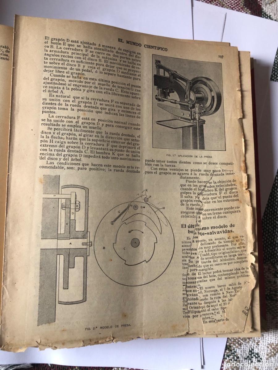 Libros antiguos: EL MUNDO CIENT&Iacute;FICO. A&ntilde;o 1906 - Foto 4