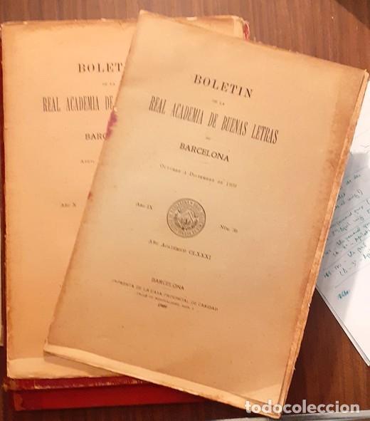 Libri antichi: Bolet&iacute;n RABLB sobre Manuscrits Monestir de Ripoll (2vol)- Rudolf Beer (Trad. P. Barnils) - 1909-10