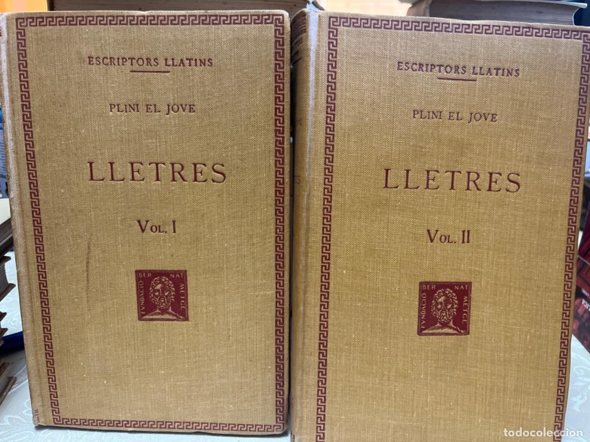 Libros antiguos: Plini el Joven.- Lletres ( 2 vols) - Foto 1