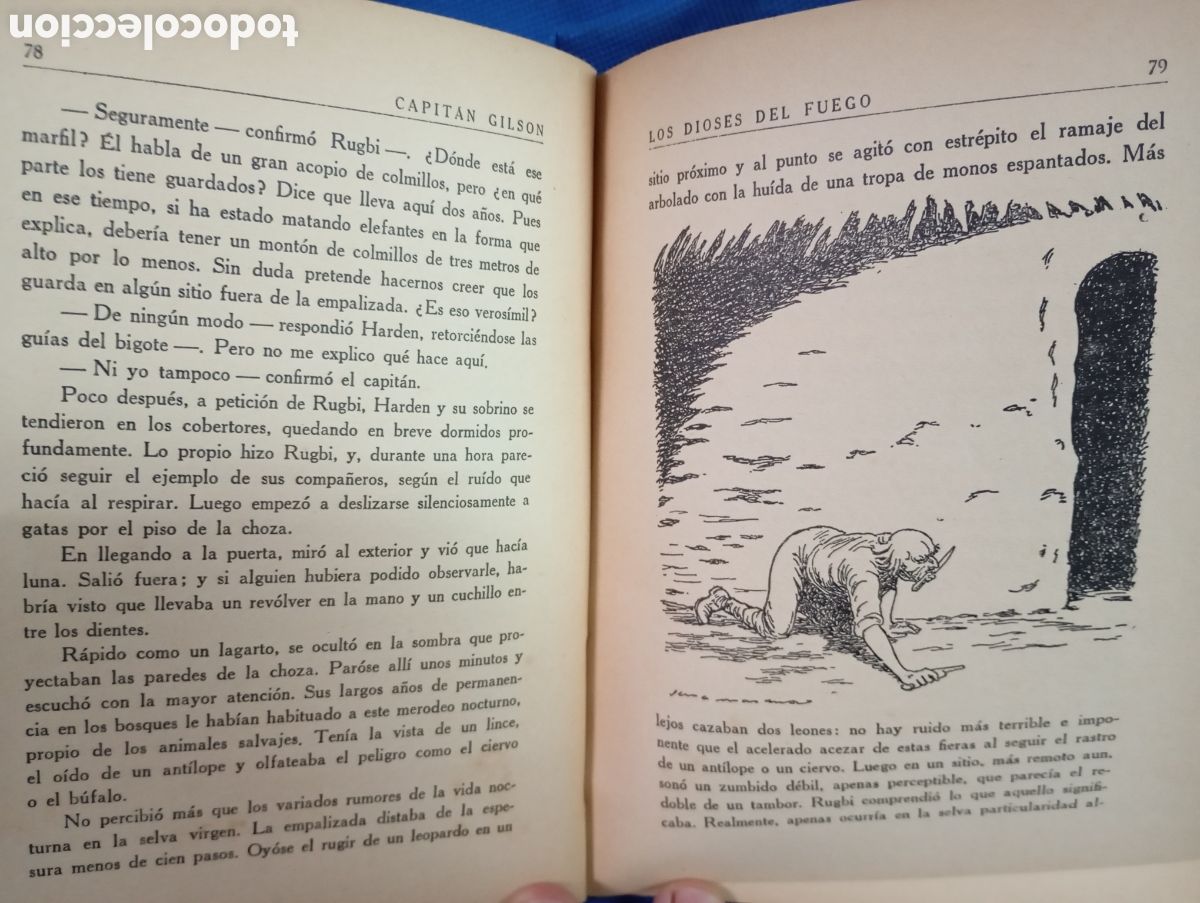 Libros antiguos: Capit&aacute;n Gilson, Los dioses del fuego - Foto 3