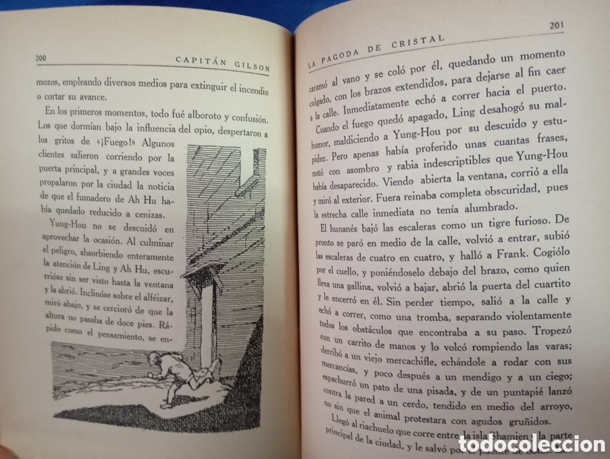 Libros antiguos: Capit&aacute;n Gilson, La pagoda de cristal - Foto 3