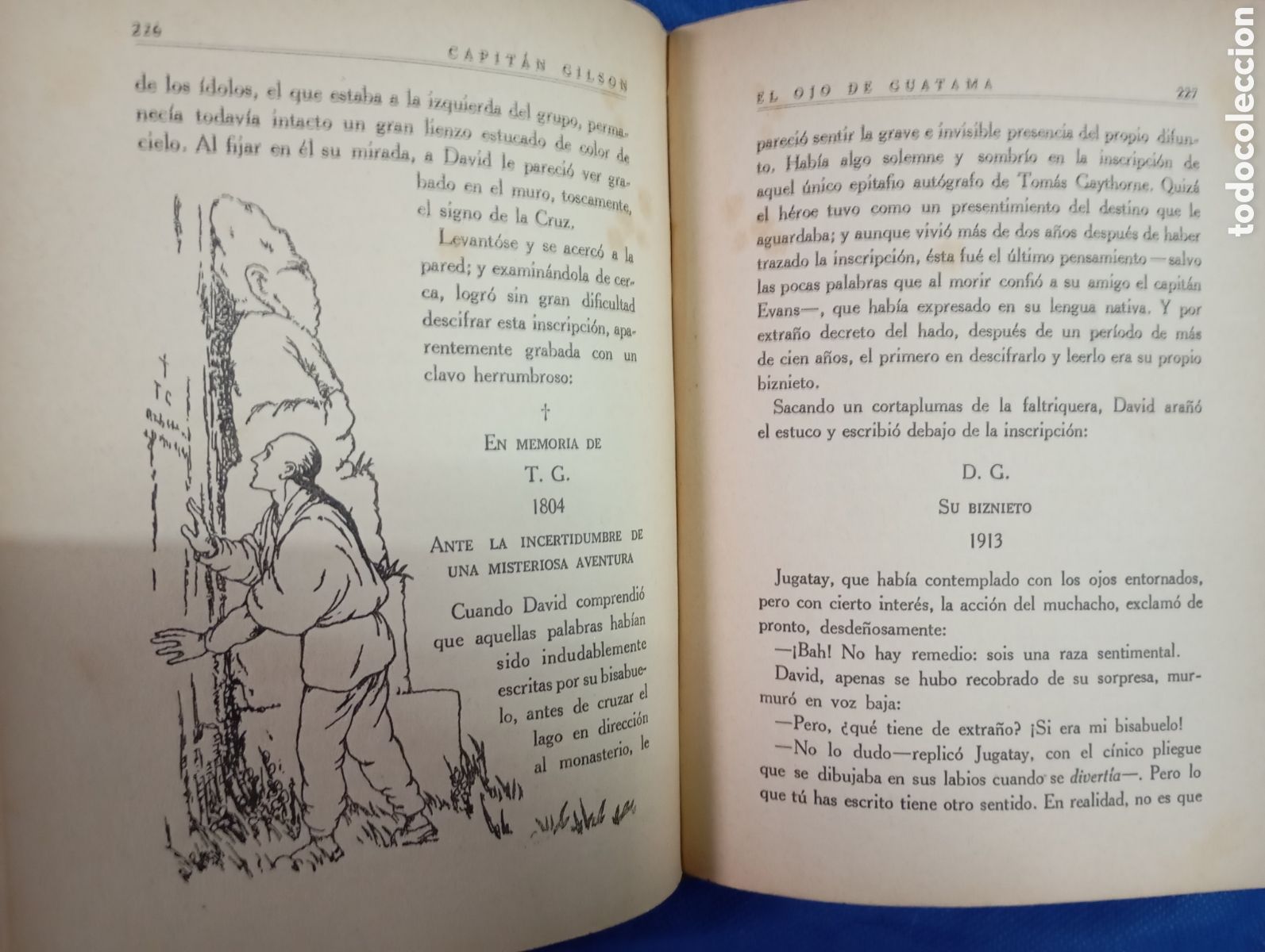 Libros antiguos: Capit&aacute;n Gilson, El ojo de Guatama - Foto 3