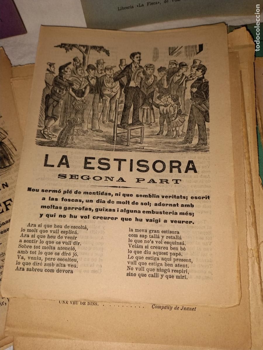 Libros antiguos: EXCEPCIONAL LOTE DE PLIEGOS DE CORDEL DEL SIGLO XIX. - Foto 7