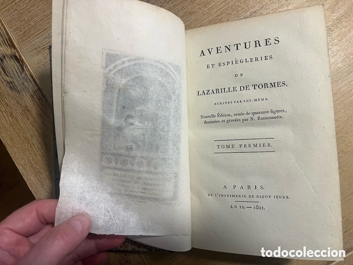 Libros antiguos: El Lazarillo de Tormes en franc&eacute;s - Foto 5