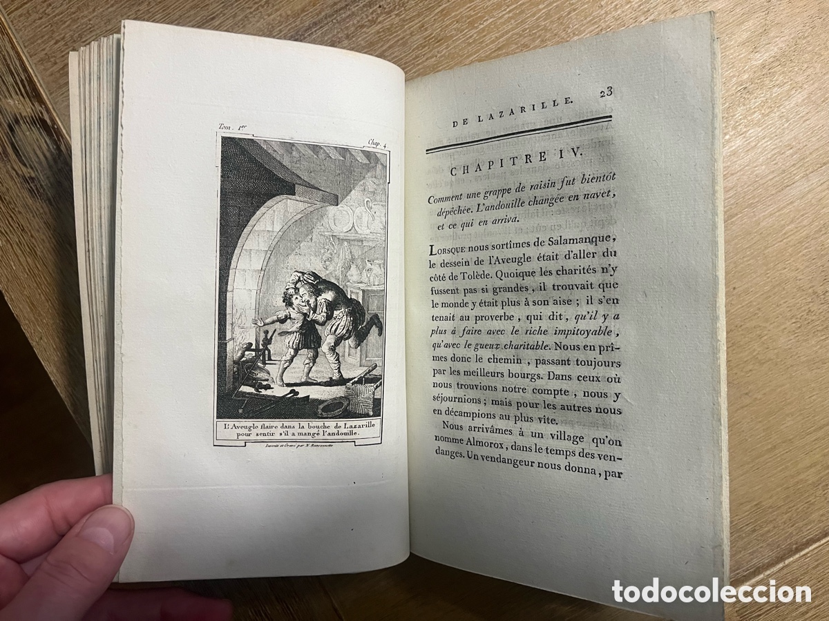 Libros antiguos: El Lazarillo de Tormes en franc&eacute;s - Foto 7