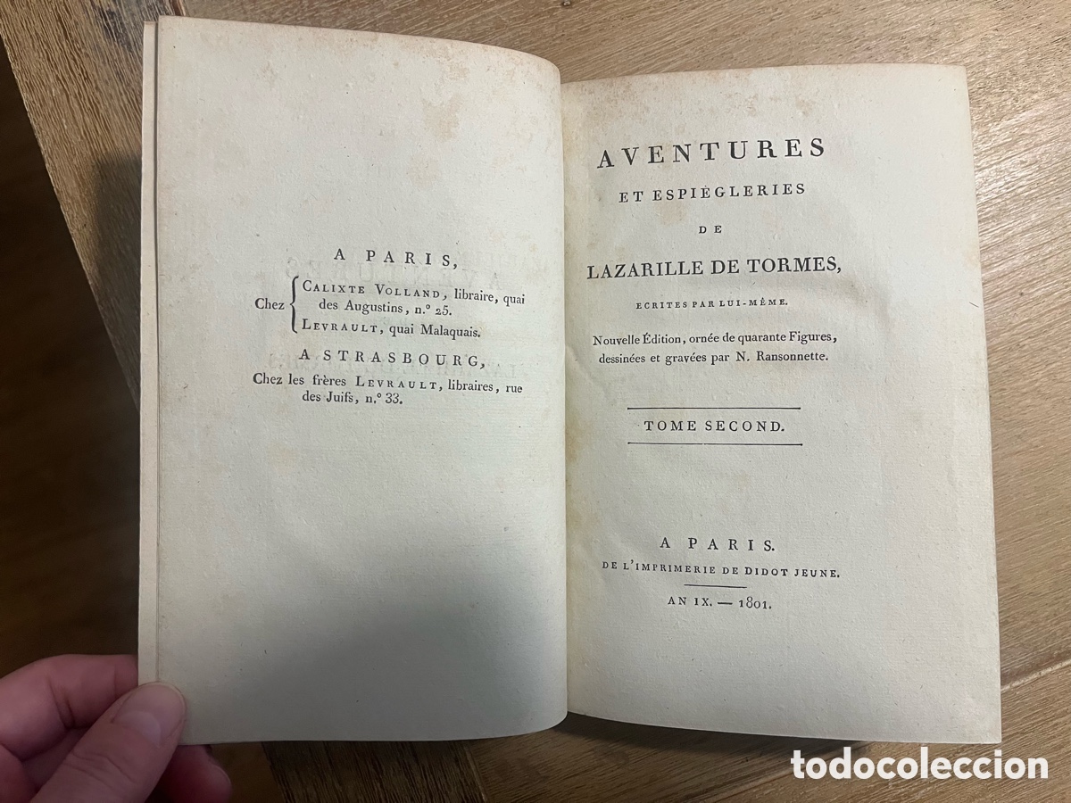 Libros antiguos: El Lazarillo de Tormes en franc&eacute;s - Foto 11