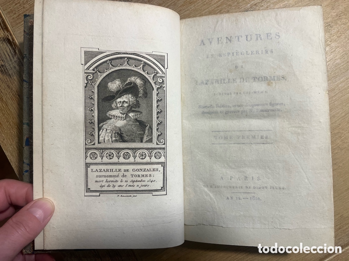 Libros antiguos: El Lazarillo de Tormes en franc&eacute;s - Foto 1