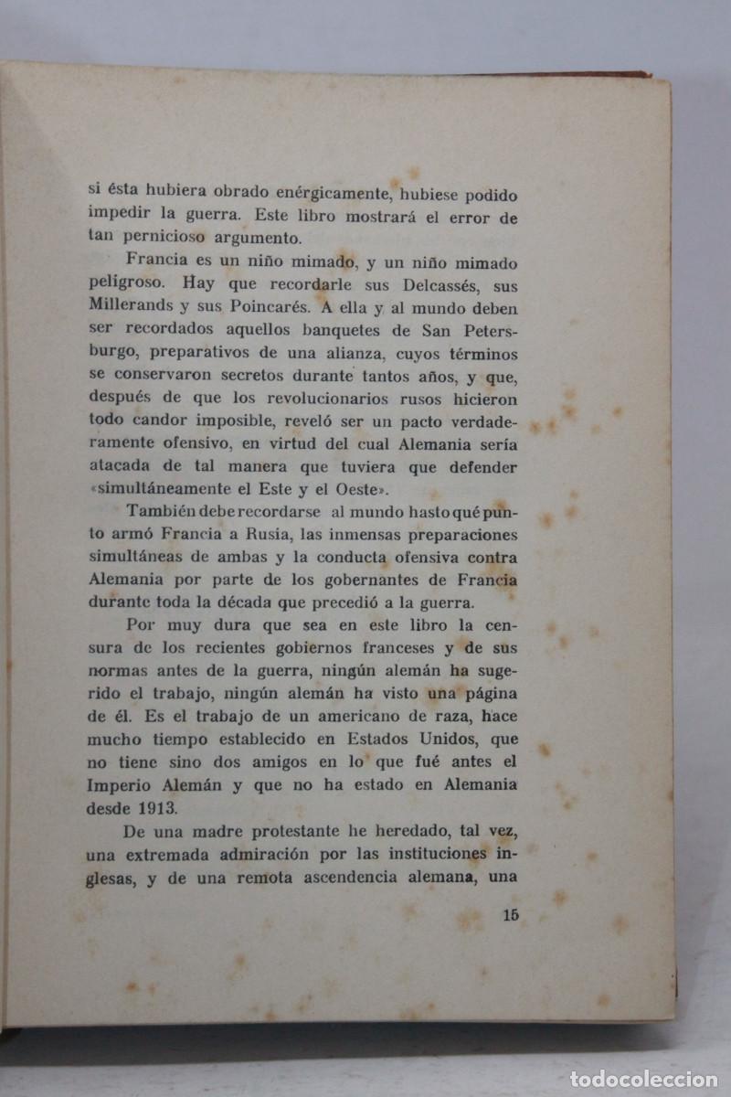 Libros antiguos: Frederick Bausman - &iexcl;Que Francia explique! - Editora Internacional 1925 - Foto 3