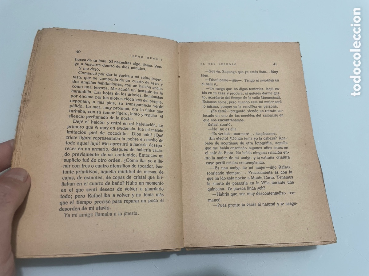 Libros antiguos: El Rey leproso, Pedro Benoit. Ediciones Espa&ntilde;olas 1927 1&ordf; ed. - Foto 7