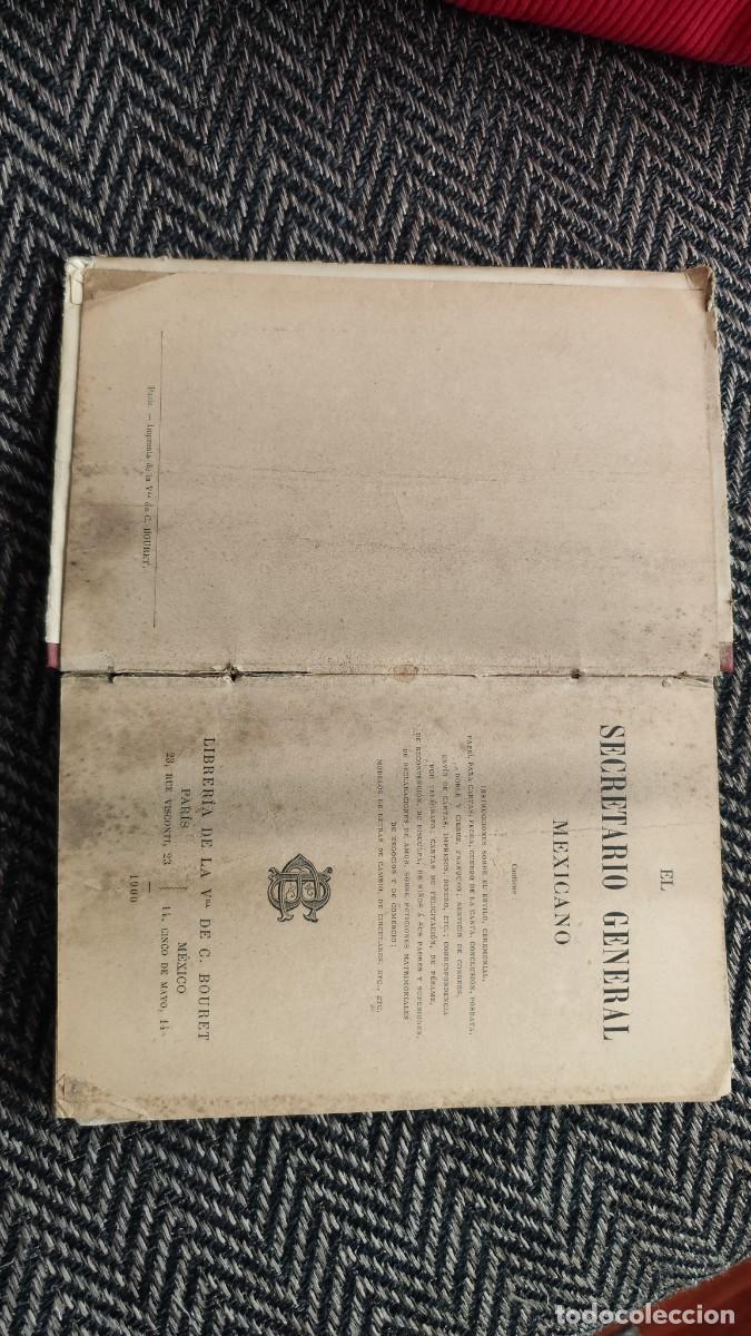 Libros antiguos: El secretario general mexicano - Foto 4