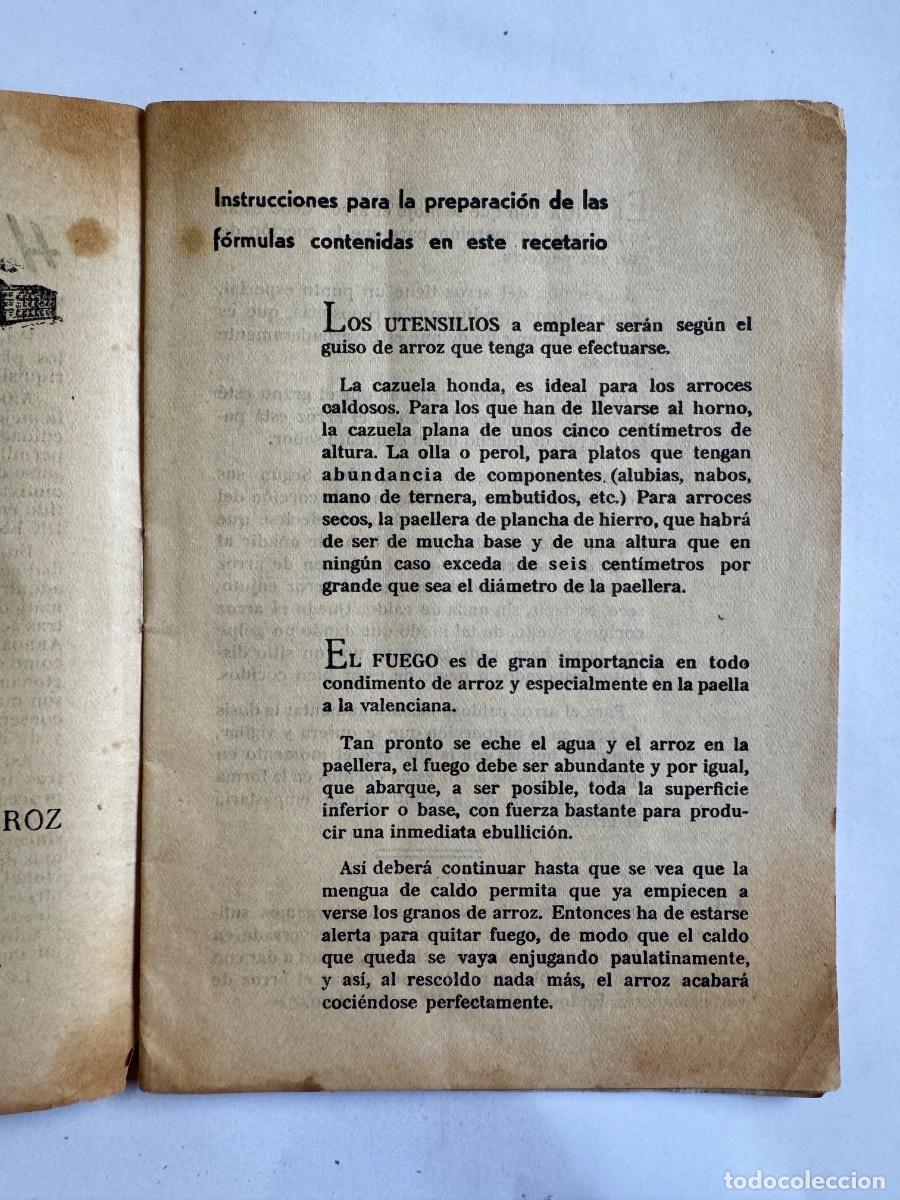 Libros antiguos: LIBRO COCINA SOS ARROZES - Foto 3