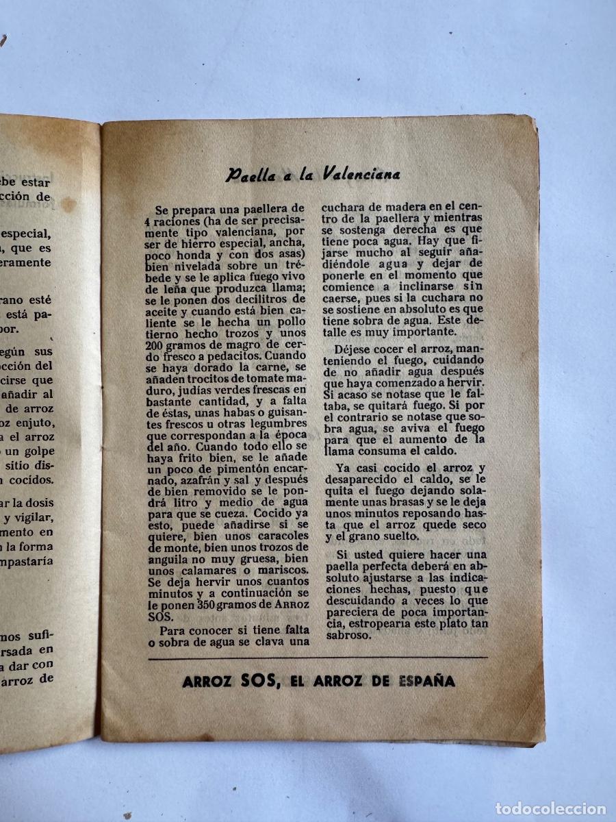Libros antiguos: LIBRO COCINA SOS ARROZES - Foto 4