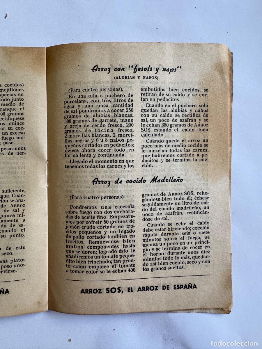 Libros antiguos: LIBRO COCINA SOS ARROZES - Foto 6