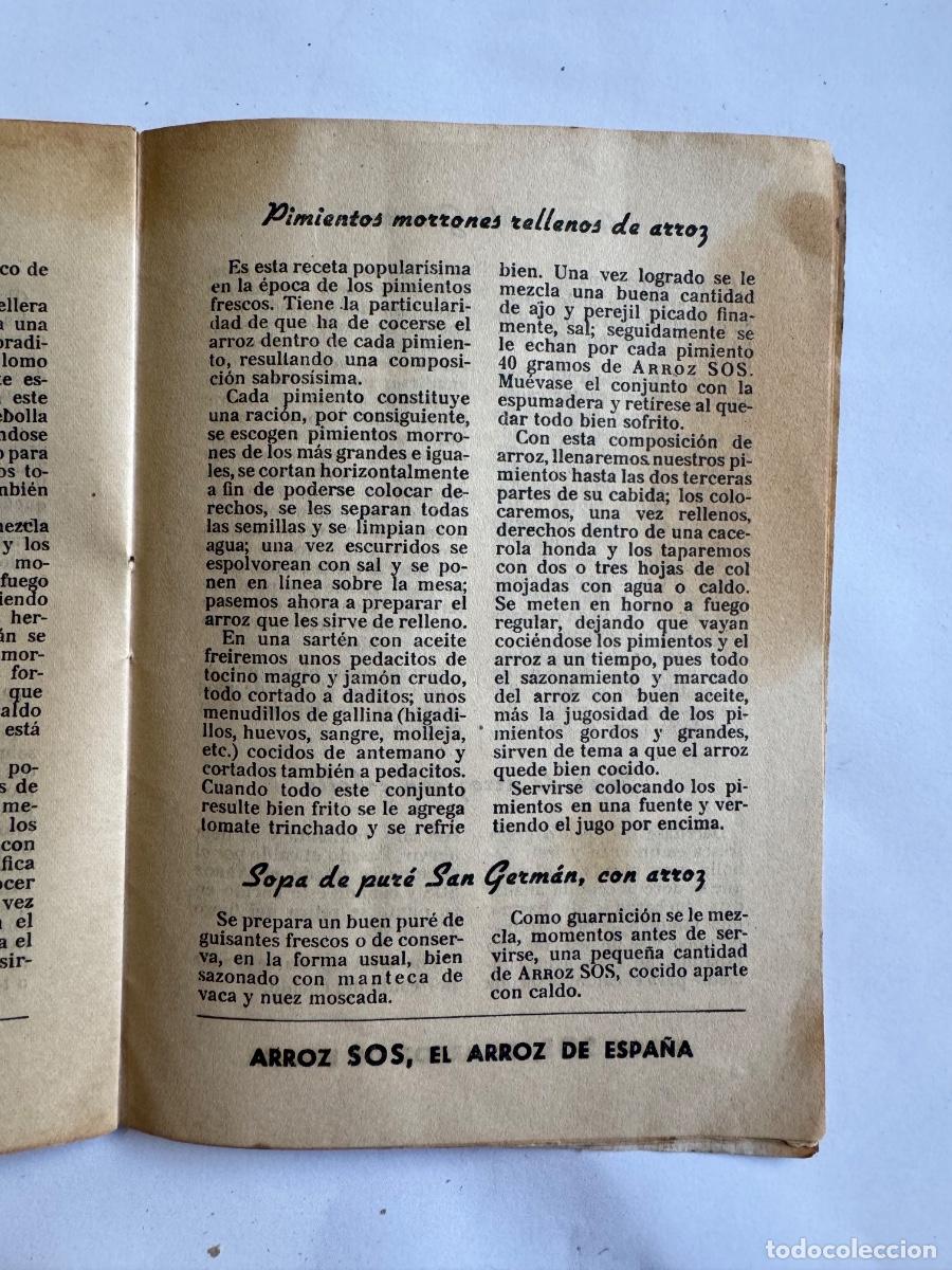 Libros antiguos: LIBRO COCINA SOS ARROZES - Foto 7