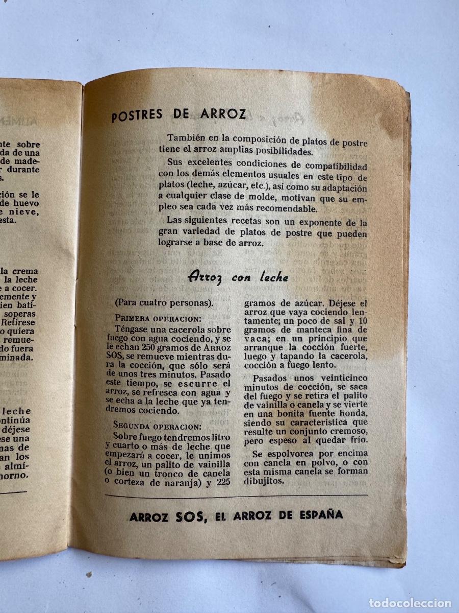 Libros antiguos: LIBRO COCINA SOS ARROZES - Foto 8
