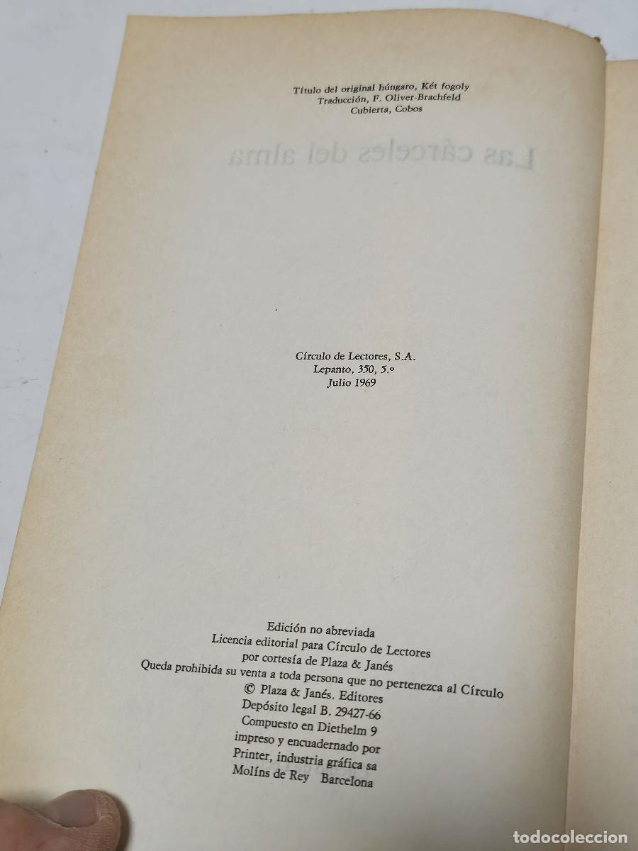 Libros antiguos: libro vintage las carceles del alma - Foto 3
